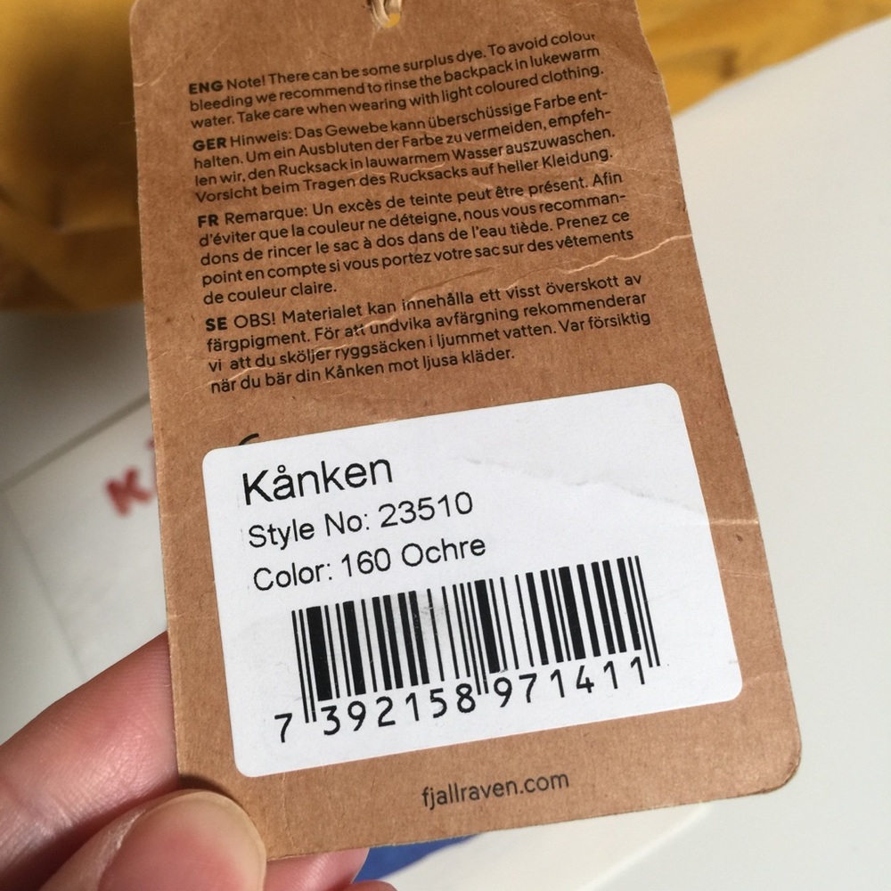 Fjallraven Kanken Original Backpack Color Ochre - Picture 3 of 9